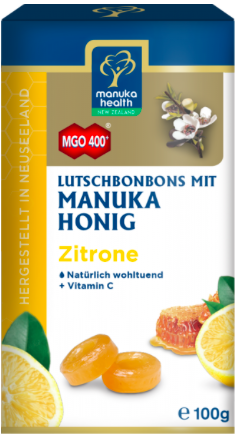 Manuka Health Lutschbonbons Zitrone und Manuka Honig MGO 400+